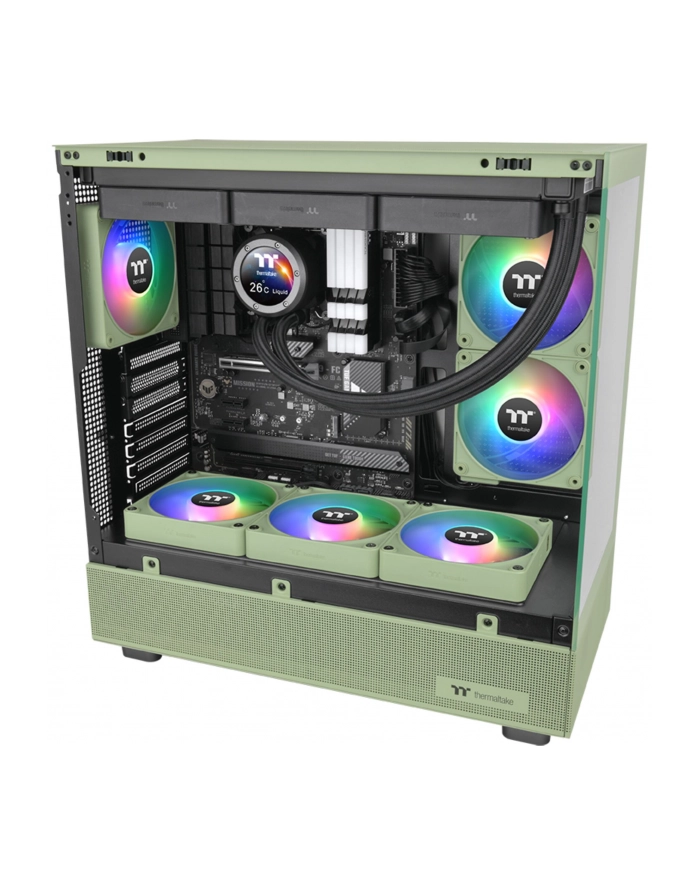 Thermaltake CT140 EX Reverse ARGB Sync PC Cooling Fan (Light Green, Pack of 3, 140 mm) główny