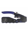 DeLOCK Crimping pliers for 8P/ RJ45 MODULARNY plugs, crimping pliers (black/blue, with blade and stripper (Easy-Connect)) - nr 1