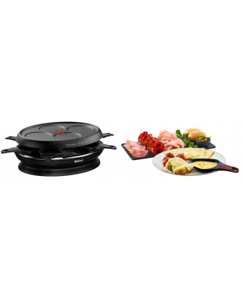 Tefal RE3208 2-in-1 Store'In, Raclette (black, 1050 watts, for 8 people)