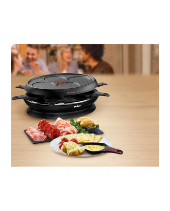 Tefal RE3208 2-in-1 Store'In, Raclette (black, 1050 watts, for 8 people)