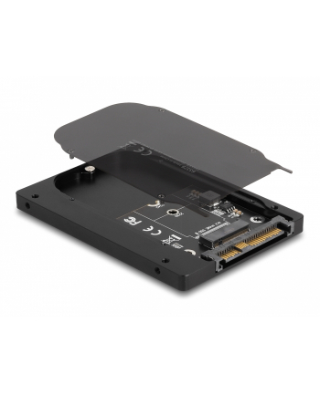 DeLOCK 2.5? converter U.2 SFF-8639 to M.2 NVMe (black, Key M – 7 mm)