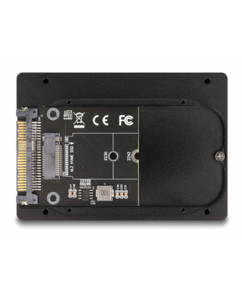 DeLOCK 2.5? converter U.2 SFF-8639 to M.2 NVMe (black, Key M – 7 mm)