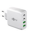 goobay USB-C multiport quick charger, PD, GaN, 68 watts (BIAŁY, 2x USB-C, 2x USB-A, Power Delivery, QuickCharge) - nr 1