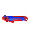 KNIPEX stripping knife 16 50 145 SB, stripping/stripping tool (red/blue, with ratchet function) - nr 3