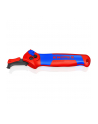 KNIPEX stripping knife 16 50 145 SB, stripping/stripping tool (red/blue, with ratchet function) - nr 8