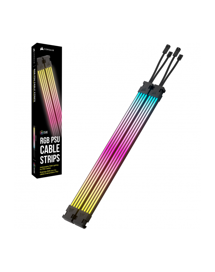 Corsair iCUE ARGB PSU Cable Strips, LED strips (2x 240mm, for power supply cable) główny