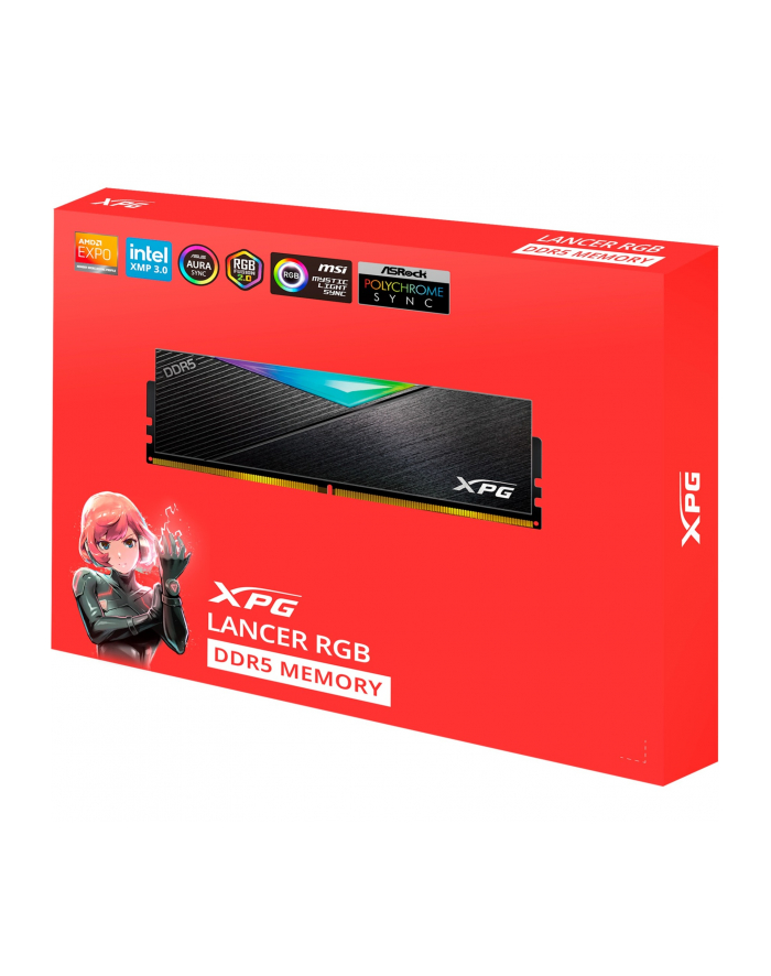 ADATA DDR5 - 48GB - 8000 - CL - 40 (2x 24 GB) Dual Kit, RAM (black, AX5U8000C4024G-DCLARBK, XPG Lancer RGB, INTEL XMP) główny