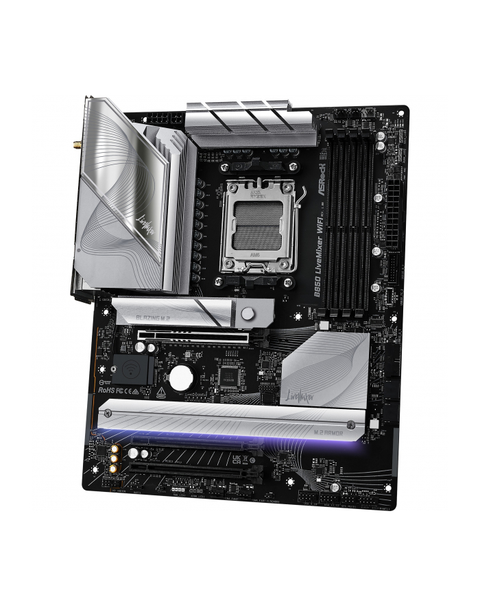 asrock Płyta główna B850 LIVEMIXER WIFI AM5 4DDR5 USB3.2 ATX główny