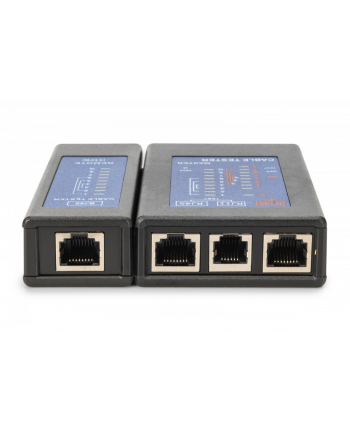 digitus Tester kabli sieciowych i komunikacyjnych LED, kat.5e-kat.6A, (RJ45, RJ12, RJ11), Auto-Scan z PoE