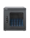 MANHATTAN 10-Port AC Charging Cabinet European CEE 7/3 Outlets Slots for Devices up to 15.6i Lockable Wall-Mountable Stackable - nr 9