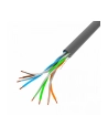 Kabel LAN Lanberg UTP Kat.5e 100m drut CU szary Fluke passed - nr 2