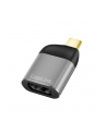 LOGILINK CUA0204 Adapter USB typu C USB-C/M na DP/F 8K aluminium czarny/szary - nr 1