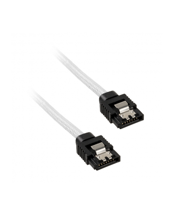 CORSAIR Premium Sleeved SATA Data Cable Set with Straight Connectors White 60cm