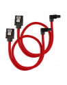 CORSAIR Premium Sleeved SATA Data Cable Set with 90degree Connectors Red 30cm - nr 2