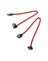 CORSAIR Premium Sleeved SATA Data Cable Set with 90degree Connectors Red 30cm - nr 3