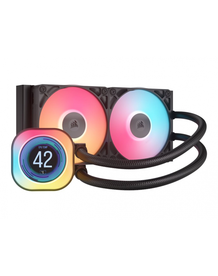 CORSAIR iCUE LINK TITAN 240 RX LCD AIO 240mm Radiator Liquid CPU Cooler główny