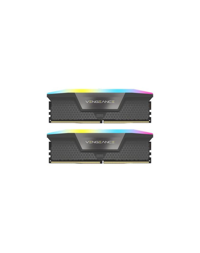 CORSAIR VENGEANCE RGB 96GB 2x48GB DDR5 6000MT/s CL30-36-36-76 1.40V AMD EXPO ' Intel XMP Grey główny