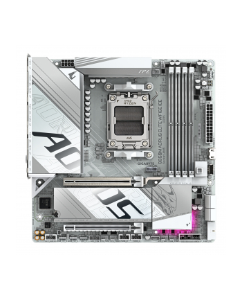 GIGABYTE B850M A ELT WF6E ICE AM5 MB 4xDDR5 4xSATA 2xM.2