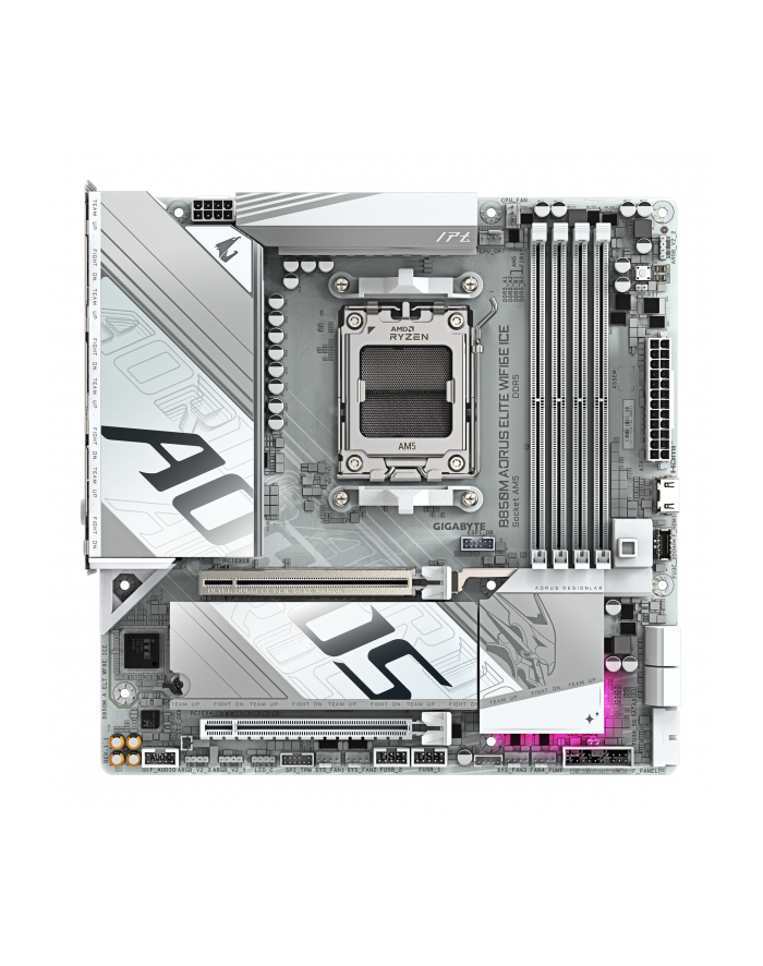 GIGABYTE B850M A ELT WF6E ICE AM5 MB 4xDDR5 4xSATA 2xM.2 główny