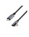 LOGILINK CU0182 Kabel USB 2.0 Type-C C/M kątowy na USB-C/M E-mark PD czarny 1m - nr 1