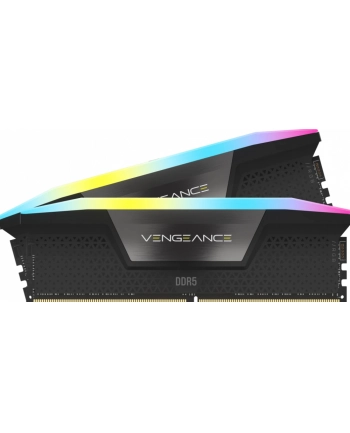 CORSAIR VENGEANCE RGB 16GB 2x8GB DDR5 DIMM 5200MT/s CL40-40-40-77 1.25V Intel XMP Desktop Memory - Black