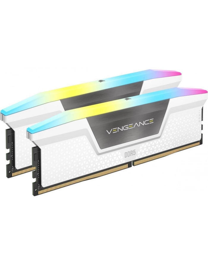 CORSAIR VENGEANCE RGB 32GB 2x16GB DDR5 6000MT/s CL30-36-36-76 1.40V Intel XMP ' AMD EXPO White główny