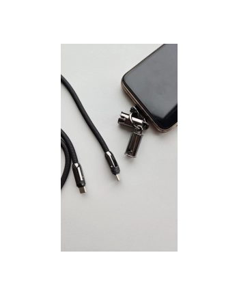 tb Kabel 2w1 USB C smycz 1m czarny nr 1