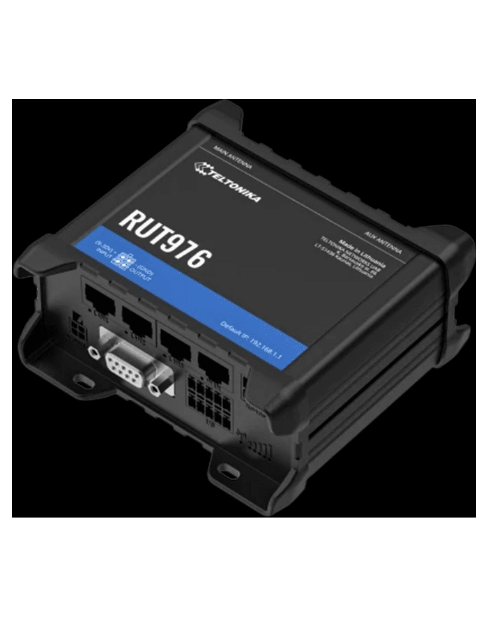 TELTONIKA NETWORKS RUT976 DUAL SIM Redcap 5G/4G/LTE RS232 RS485 I/O WiFi GNSS Router główny