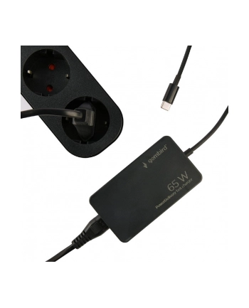 GEMBIRD Szybka ładowarka USB Power Delivery GaN USB typu C 65W czarna nr 2