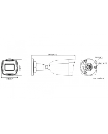 Hilook Kamera Ip Camera | Ipc-B180Ha-Lu Bullet 8 Mp 2.8Mm Ip67 H.265+ (TVKIPIPCB180HF28)