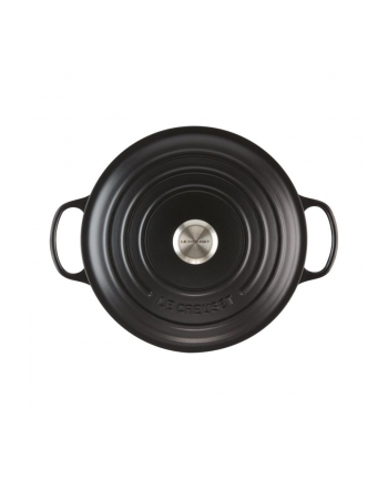 Le Creuset Signature Casserole round 22 cm black