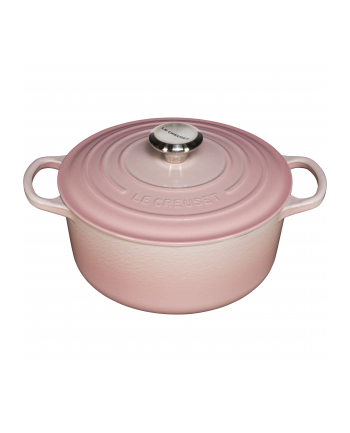 Le Creuset Signature Cast Iron Round Casserole 24cm shell pink