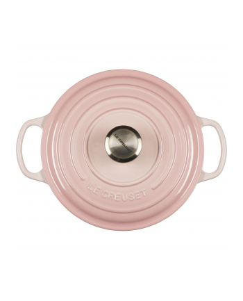 Le Creuset Signature Cast Iron Round Casserole 24cm shell pink