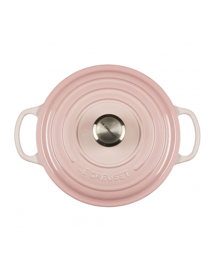 Le Creuset Signature Cast Iron Round Casserole 24cm shell pink główny