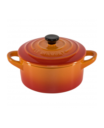 Le Creuset Stoneware Set of 4 petite Casseroles 10x5cm volcan.