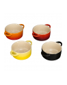 Le Creuset Stoneware Set of 4 petite Casseroles 10x5cm red - nr 2