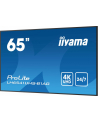 iiyama Monitor 65 '' LH6541UHS-B1AG VA,4K,24/7,LAN,USB,HDMI,500cd/m2,     Haze(25%),2x10W,Pion/Poziom - nr 13