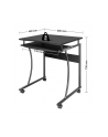 Manhattan Biurko Tisch Mit Tastaturablage 480X600X760Mm Lxbxh (425131) - nr 5
