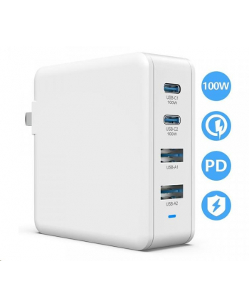 Viking Ładowarka nabíječka USB GaN 100W podpora PD3.0 a QC4+ bílá nr 1