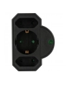 REV Steckdosenadapter 3-fach mit Überspannungsschutz, czarny - nr 1