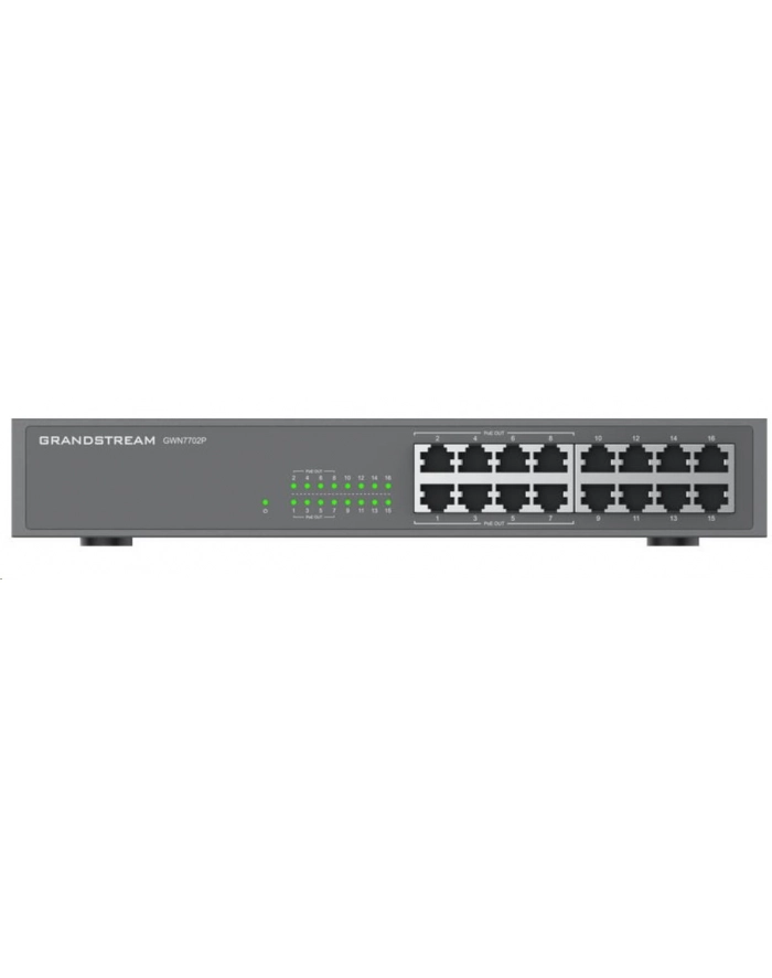 Grandstream GWN 7702P 16xGbE, 8xPOE niezarządzalny switch główny