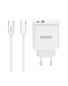 savio Ładowarka sieciowa LA-10 30W Quick Charge Power Delivery 3.0 Biała + Kabel - nr 1
