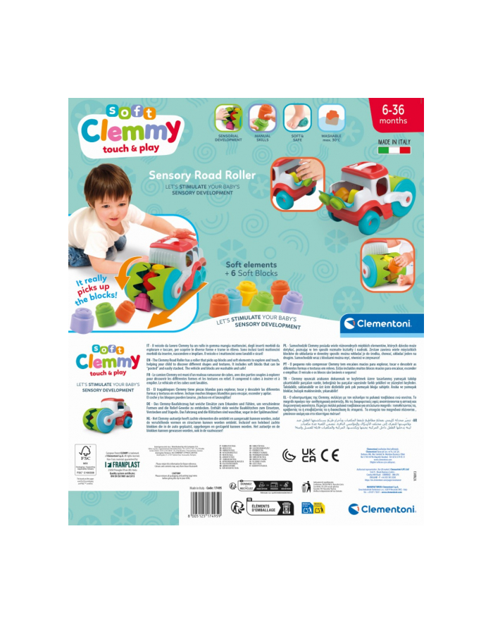 Clementoni Clemmy Walec sensoryczny 17495 główny
