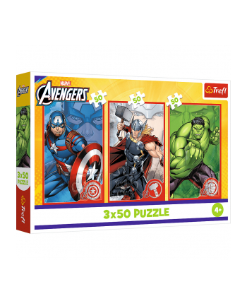Puzzle 3x50 Twój bohater Avengers 34891 Trefl