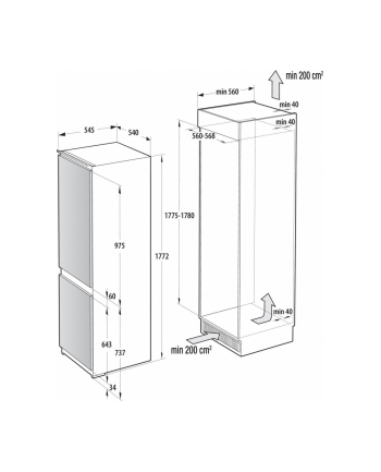 gorenje Chłodziarko-zamrażarka NRKI517E41