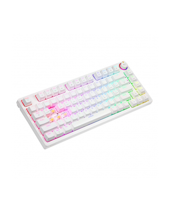 savio Klawiatura mechaniczna bezprzewodowa PHENIX WHITE Gateron Yellow, ABS