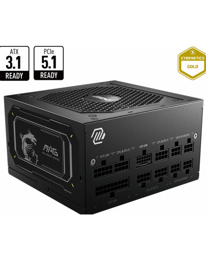msi Zasilacz MAG A750GL PCIE5 II 750 W 80PLUS GOLD F.MODULAR główny