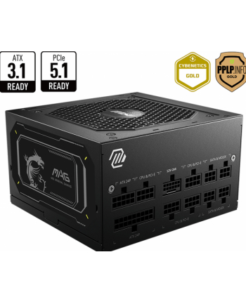 msi Zasilacz MAG A850GL PCIE5 II 850 W 80 Plus Gold Full Modular nr 1