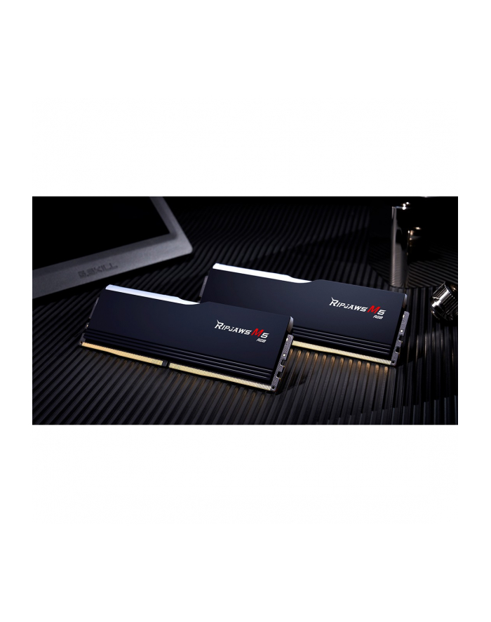 g.skill Pamięć PC DDR5 64GB (2x32GB) Ripjaws M5 RGB 5200MHz CL40 XMP3 Czarny główny