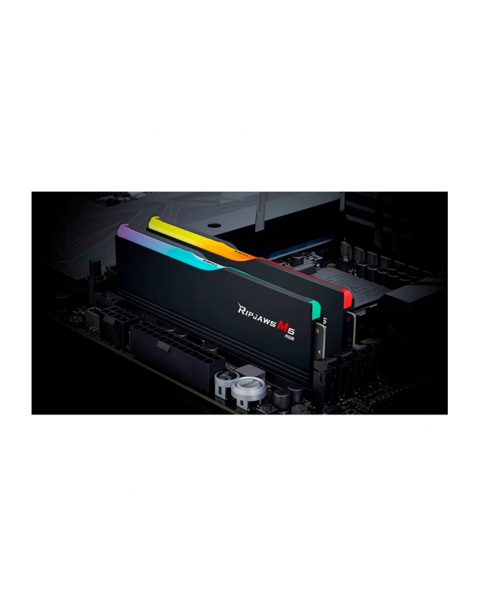g.skill Pamięć PC DDR5 32GB (2x16GB) Ripjaws M5 RGB 6000MHz CL36-36 Czarny główny